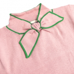 ◆키즈◆키즈 엘사 반팔 니트 로즈블러쉬 MP141027 653