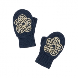 ◆키즈◆키즈 블로마 크로셰 벙어리 장갑 네이비 K1173F25 446