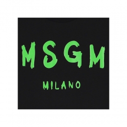 ◆키즈◆24SS 키즈 로고 티셔츠 블랙 S4MSJUTH012 110