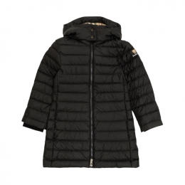 ◆키즈◆여성 베어로고 다운 후드 롱 자켓 블랙 8109351