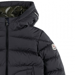 ◆키즈◆여성 GRECOIS 로고 패치 후드 패딩자켓 블랙 1A000 62 597YW 999