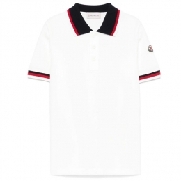 ◆키즈◆25SS 여성 로고 패치 폴로 티셔츠 화이트 8A000 02 89ALK 034