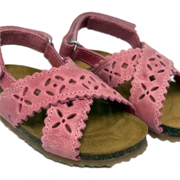 키즈 투콘미 크로스오버 스웨이드 샌들 로즈 BK12 VACCHETTA ROSA