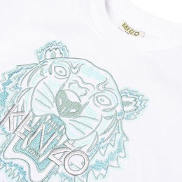 ◆키즈◆21FW 여성 타이거 자수 스웨트 셔츠 맨투맨 화이트 K15067 103