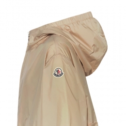 여성 웨테 WETE 로고 패치 백 플리츠 후드자켓 베이지 1A000 84 53A5E 202