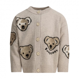 ◆키즈◆25FW 키즈 베어 패턴 울 가디건 아이보리 8109387