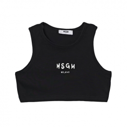 ◆키즈◆여성 크롭 저지 탑 블랙 S6MSJGTO011 110