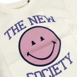 ◆키즈◆키즈 스마일 프린팅 롱슬리브 아이보리 SMILEY T MOON.WH