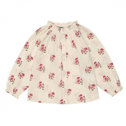 ◆키즈◆22SS 키즈 플로럴 패턴 블라우스 아이보리 E22REINETT20F905
