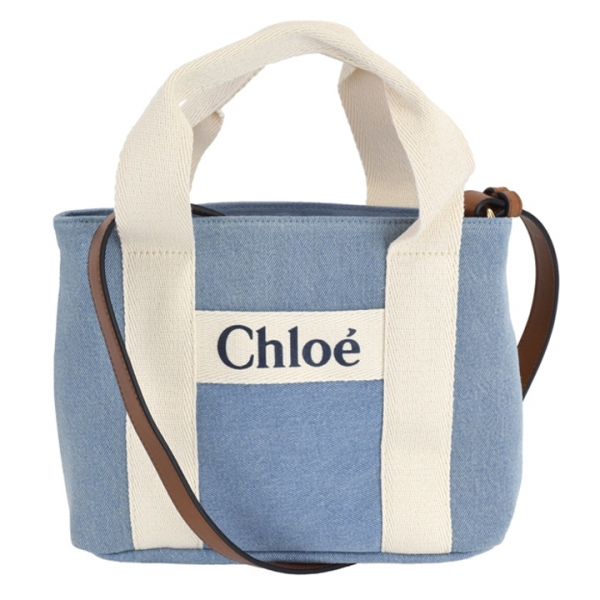 ◆키즈◆24SS 키즈 로고 데님 토트&숄더백 블루 C20046 Z10