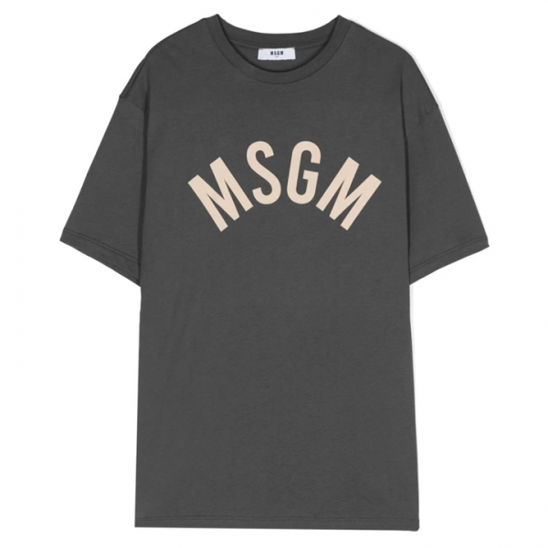 ◆키즈◆24SS 키즈 로고 프린팅 티셔츠 다크그레이 S4MSJBTH265 103