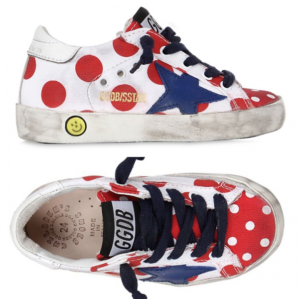 ◆키즈◆키즈 토들러 슈퍼스타 로우탑 레드닷 G28KS001 T8