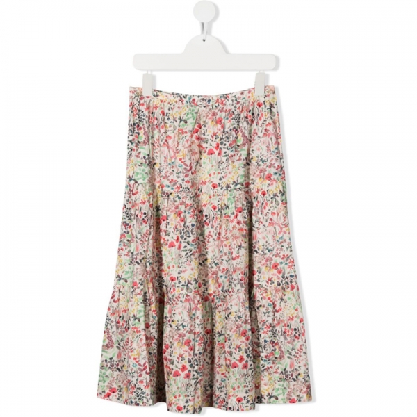 ◆키즈◆21SS 키즈 플로럴 프린트 미디 스커트 멀티 S01GSKWO0701 528