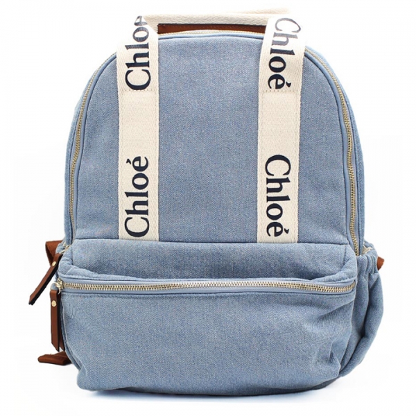 ◆키즈◆24SS 키즈 로고 데님 백팩 블루 C20044 Z10