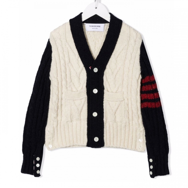 ◆키즈◆22FW 여성 사선 케이블 가디건 아이보리 KKC001A Y1502 960