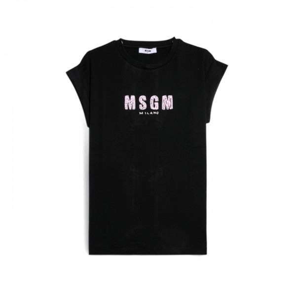 ◆키즈◆키즈 저지 티셔츠 블랙/핑크 S6MSJGTH070 11088