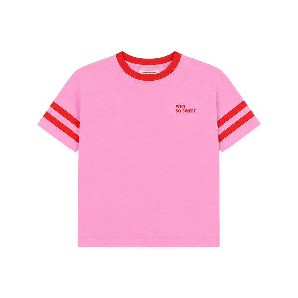 키즈 칸나 스트라이프 반팔 티셔츠 핑크라벤더 S26AHB1P575 PINK