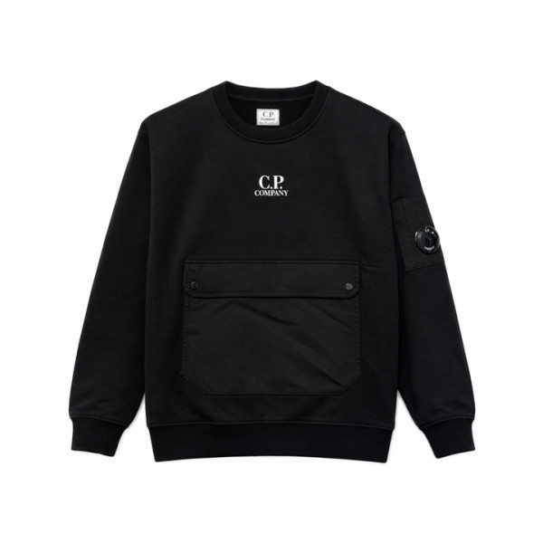 ◆키즈◆여성 렌즈 와펜 포켓 맨투맨 블랙 20CKSS060C 00LCC02 999