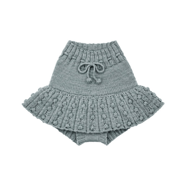 키즈 아일렛 팝콘 스케이팅 스커트 도브 K1004S26 A06