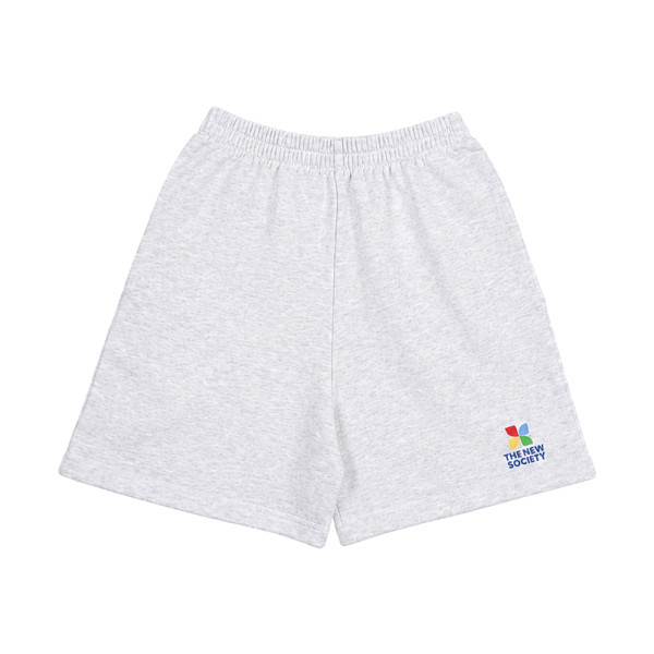 키즈 TNS 로고 밴딩 숏팬츠 라이트그레이 S26AHB1P462 LIGRM