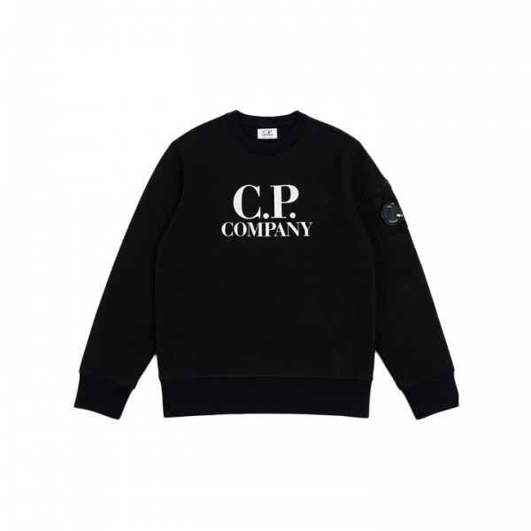 ◆키즈◆키즈 렌즈 와펜 로고 프린트 맨투맨 블랙 20CKSS008B 00LCA69 999