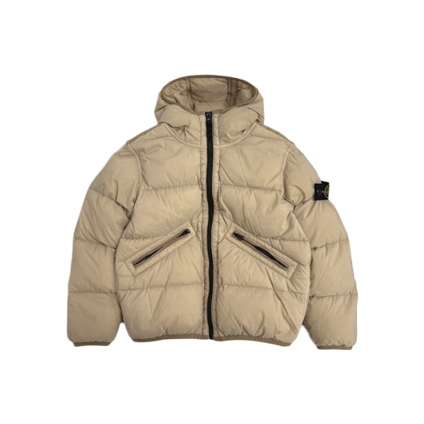 ◆키즈◆키즈 와펜 패치 사선포켓 후드 패딩 자켓 샌드 K2S16 4100017 S0028 V0095