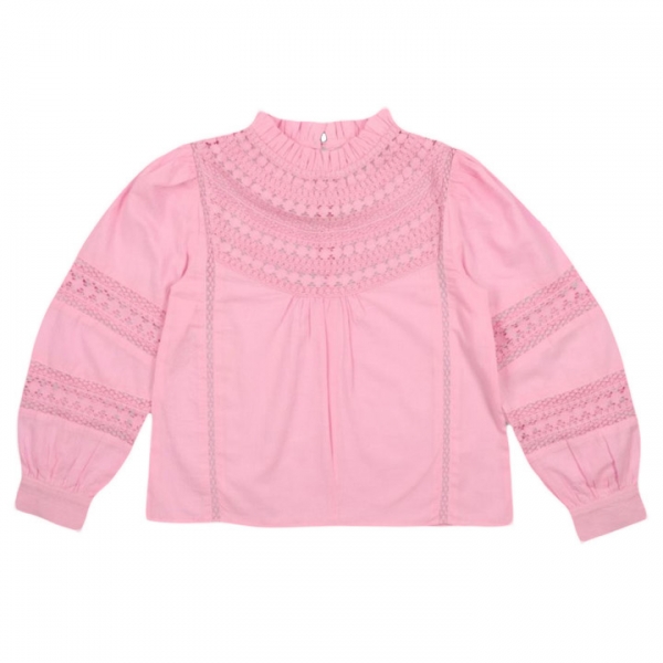 ◆키즈◆24FW 키즈 파리 블라우스 블러쉬핑크 PARIS BLOUSE BLUSH PINK