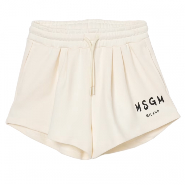 ◆키즈◆25SS 여성 로고 밴딩 프린트 버뮤다 숏팬츠 아이보리 S5MSJGSH092 013