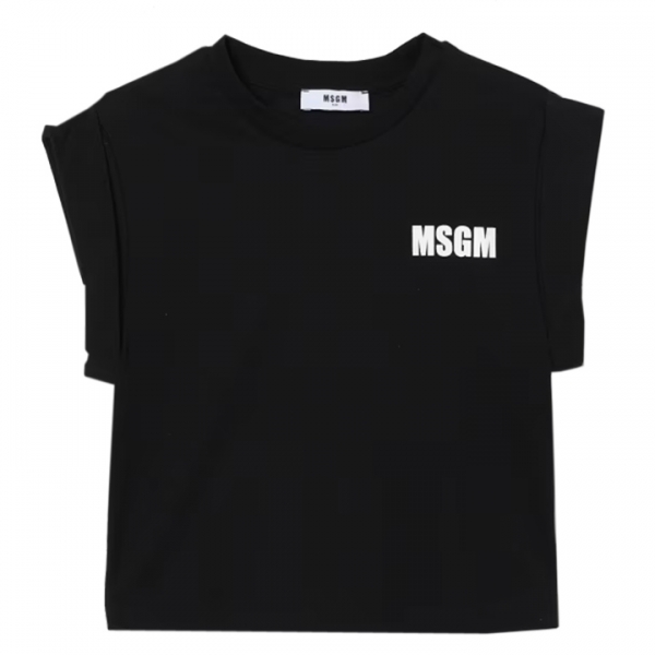 ◆키즈◆25SS 여성 탑 로고 티셔츠 블랙 S5MSJGTH083 110