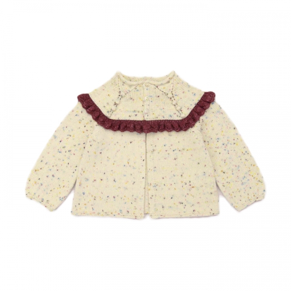 ◆키즈◆키즈 러플 가디건 아이보리 K1034W25 907