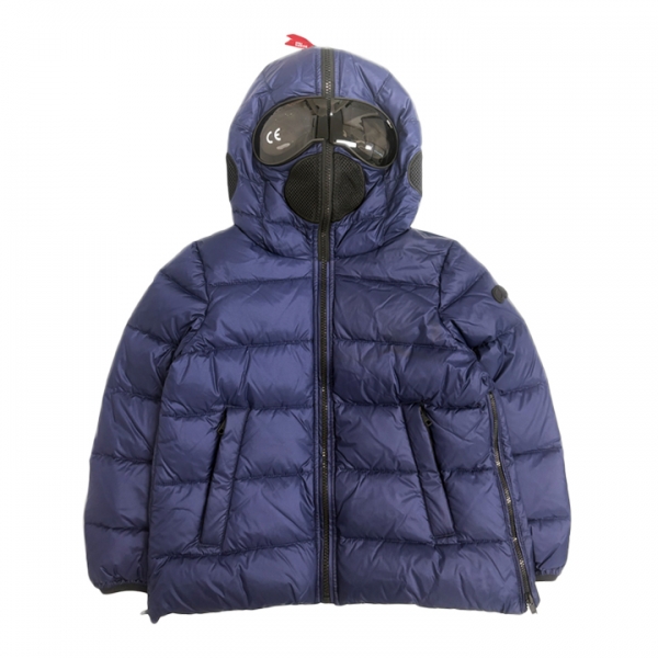 ◆키즈◆키즈 나일론 립스탁 사이드집업 고글패딩 인피니티 블루 JG 540B T KJ5 234