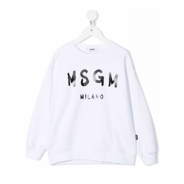 ◆키즈◆21FW 여성 로고 프린트 스웨트 맨투맨 화이트 MS027672 001