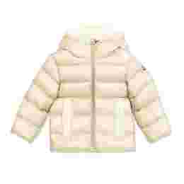 ◆키즈◆25FW 키즈 BORGAN 로고 패치 패딩자켓 베이지 1A000 11 597YF 268