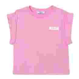 ◆키즈◆25SS 여성 탑 로고 티셔츠 핑크 S5MSJGTH083 MS003