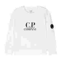 ◆키즈◆25FW 키즈 렌즈 와펜 로고 맨투맨 화이트 19CKSS034B 00LCA76 103