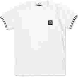 ◆키즈◆25SS 키즈 로고 패치 티셔츠 화이트 K1S16 2100001 S0018 V1001