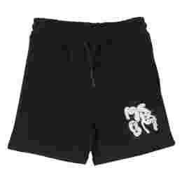 ◆키즈◆25SS 여성 로고 밴딩 프린트 버뮤다 팬츠 블랙 S5MSJBBE024 110