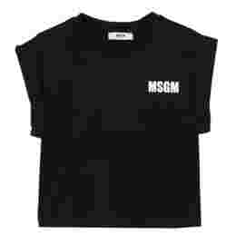 ◆키즈◆25SS 여성 탑 로고 티셔츠 블랙 S5MSJGTH083 110