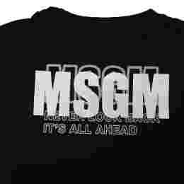 ◆키즈◆25SS 여성 탑 로고 티셔츠 블랙 S5MSJGTH083 110