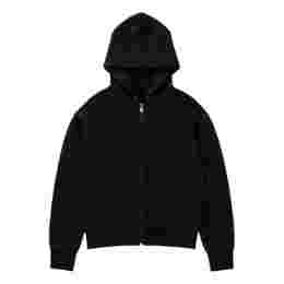 ◆키즈◆25FW 키즈 데미지 디테일 백 로고 후드집업 워시드블랙 F5MSJBZH203 MS040