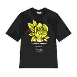 ◆키즈◆25FW 여성 로즈 로고 티셔츠 블랙 F5MSJGTH039 11041