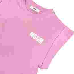 ◆키즈◆25SS 여성 탑 로고 티셔츠 핑크 S5MSJGTH083 MS003
