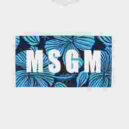 ◆키즈◆키즈 박스 로고 프린트 티셔츠 화이트 S4MSJBTH257 001