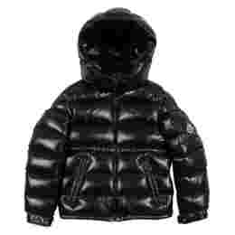 ◆키즈◆25FW 여성 마레 MAIRE 로고 패치 후드 패딩자켓 블랙 1A000 43 597Z8 999