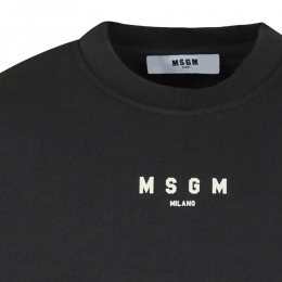 ◆키즈◆24FW 키즈 로고 맨투맨 블랙 F4MSJUSW174 103