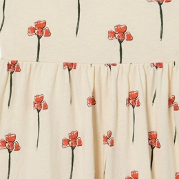 ◆키즈◆23SS 키즈 카네이션 패턴 원피스 아이보리 S23014 221AN