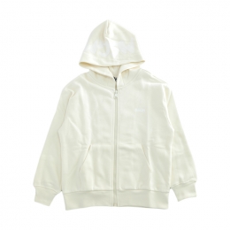 ◆키즈◆25FW 키즈 화이트 로고 프린트 후드집업 아이보리 F5MSJUZH002 013