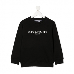 ◆키즈◆21FW 키즈 로고 프린트 맨투맨 블랙 H25241 09B