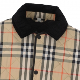 ◆키즈◆25FW 여성 샌드체크 퀄팅 만조니 자켓 베이지 8108500