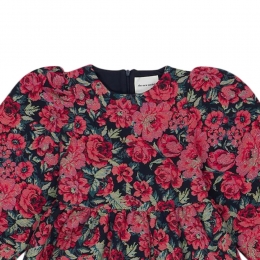 ◆키즈◆24FW 키즈 다마세나 원피스 레드 DAMASCENA DRESS ROSES TAPESTRY